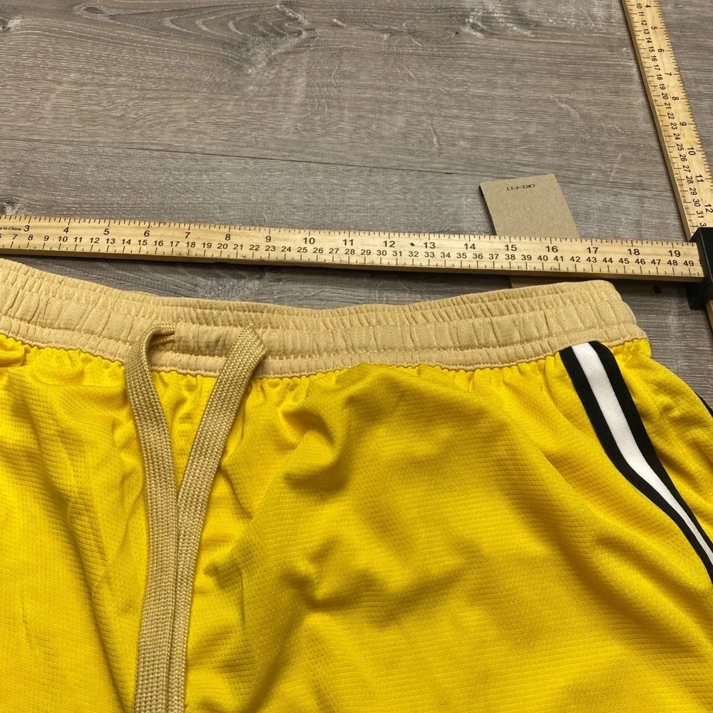 Nike‎ Fly Crossover Basketball Shorts Womens XXL Yellow Mesh Dri-FIT DH7325-709